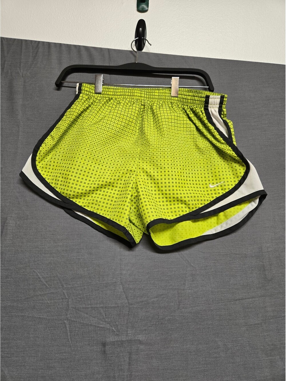 Nike Dri-FIT neon yellow running shorts